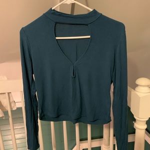 Long sleeve crop top